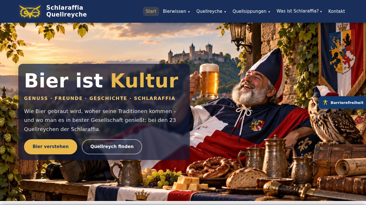Startseite Bier ist Kultur &ndash; Schlaraffia Quellreyche