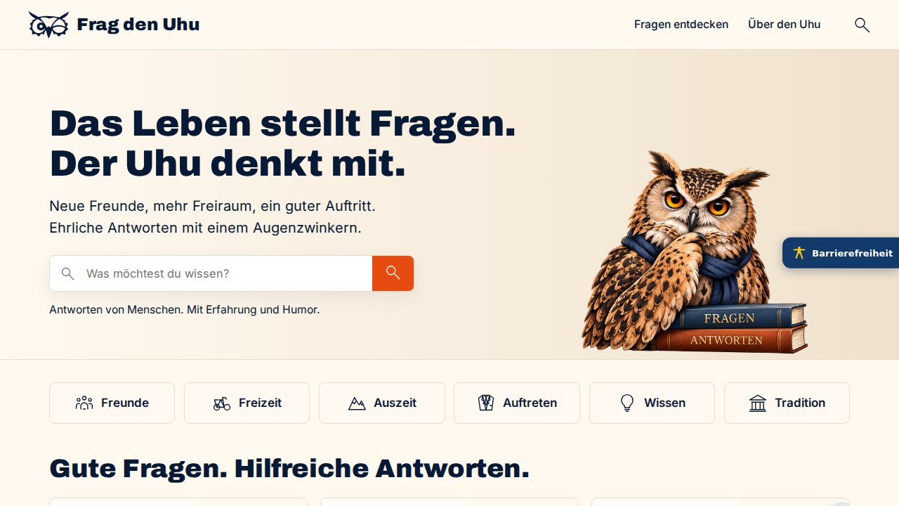 Startseite Frag den Uhu